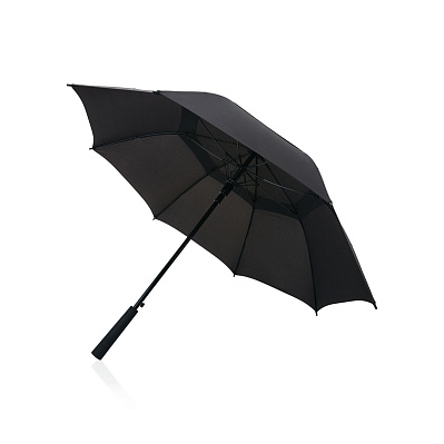 Зонт-трость антишторм Swiss Peak Tornado из rPET AWARE™, d116 см (Черный;)