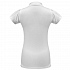 Рубашка поло женская Heavymill белая - Фото 2