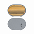Bluetooth-колонка "Stonehenge" 5Вт с беспроводным зарядным устройством, камень/бамбук, серый/бежевый - Фото 3