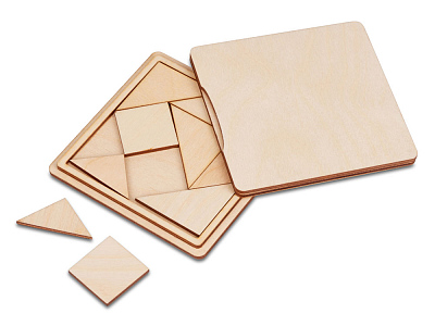 Деревянная головоломка Танграм (Натуральный) Деревянная головоломка Танграм (Натуральный)